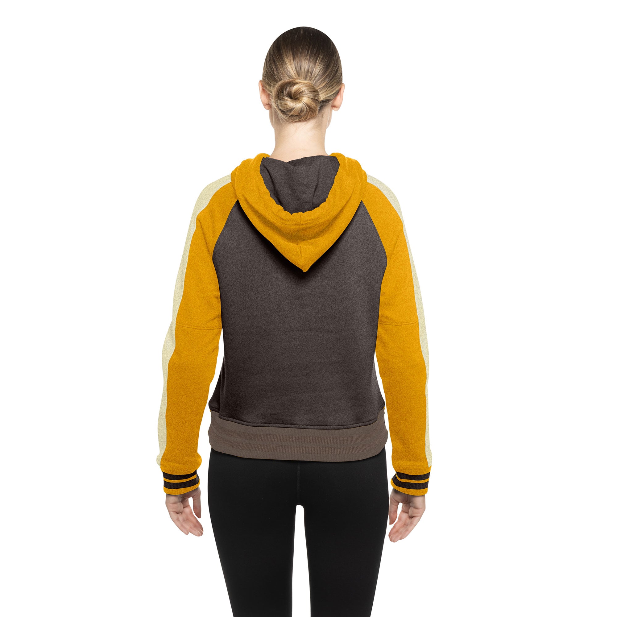 Women's New Era  Brown San Diego Padres Cooperstown Collection Cropped Raglan Pullover Hoodie